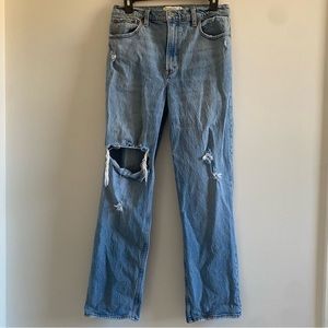 Abercrombie & Fitch The ‘90s Straight Ultra High Rise Jeans